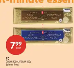 Shoppers Drug Mart PC GOLD CHOCOLATE BAR offer