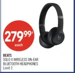 Shoppers Drug Mart BEATS SOLO 4 WIRELESS ON-EAR BLUETOOTH HEADPHONES offer
