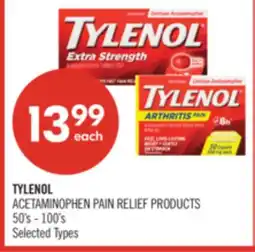 Shoppers Drug Mart TYLENOL ACETAMINOPHEN PAIN RELIEF PRODUCTS offer