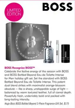 Shoppers Drug Mart Hugo Boss BOSS Bottled Beyond 3-Piece Fragrance Gift Set offer