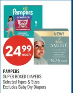 Shoppers Drug Mart PAMPERS SUPER BOXED DIAPERS offer
