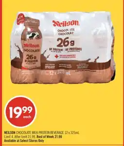 Shoppers Drug Mart NEILSON CHOCOLATE MILK PROTEIN BEVERAGE offer