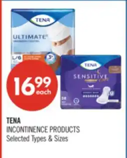 Shoppers Drug Mart TENA INCONTINENCE PRODUCTS offer