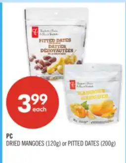 Shoppers Drug Mart PC DRIED MANGOES (120g) or PITTED DATES (200g) offer