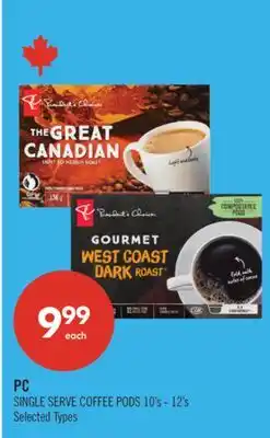 Shoppers Drug Mart PC SINGLE SERVE COFFEE PODS offer