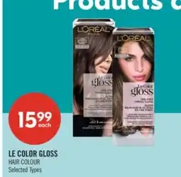 Shoppers Drug Mart LE COLOR GLOSS HAIR COLOUR offer