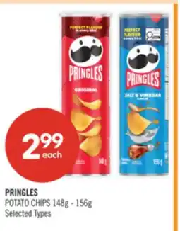 Shoppers Drug Mart PRINGLES POTATO CHIPS 148g - 156g offer
