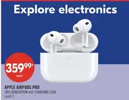 Shoppers Drug Mart APPLE AIRPODS PRO 3RD GENERATION with CHARGING CASE offer