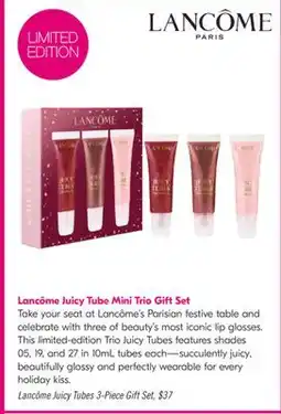 Shoppers Drug Mart Lancôme Juicy Tubes 3-Piece Gift Se offer