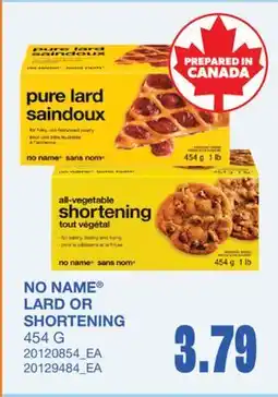 Wholesale Club LARD OR SHORTENING offer