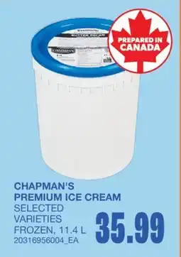 Wholesale Club PREMIUM ICE CREAM offer