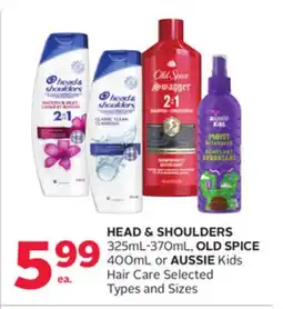 Rexall HEAD & SHOULDERS 325ML-370ML, OLD SPICE 400ML or AUSSIE Kids Hair Care offer