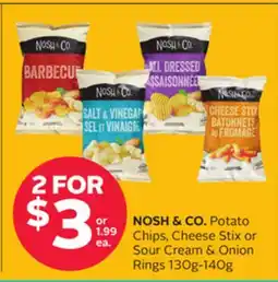 Rexall NOSH & CO. Potato Chips, Cheese Stix or Sour Cream & Onion Rings offer