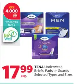 Rexall TENA Underwear, Briefs, Pads or Guards offer