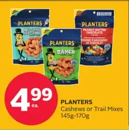Rexall PLANTERS Cashews or Trail Mixes offer