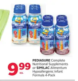 Rexall PEDIASURE Complete Nutritional Supplements or SIMILAC Alimentum Hypoallergenic Infant Formula 4-Pack offer