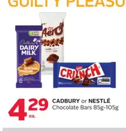 Rexall CADBURY or NESTLÉ Chocolate Bars offer
