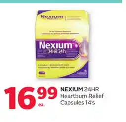 Rexall NEXIUM 24HR Heartburn Relief Capsules offer