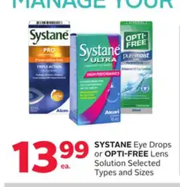 Rexall SYSTANE Eye Drops or OPTI-FREE Lens Solution offer