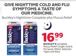 Rexall BUCKLEY'S Complete Mucus Relief Cough, Cold & Flu Syrup offer