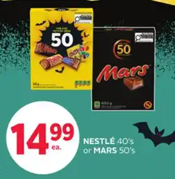 Rexall NESTLÉ 40's or MARS 50's offer