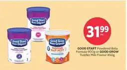 Rexall GOOD START Powdered Baby Formula 900G OR GOOD GROW Toddler Milk Flavour 850g offer