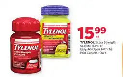 Rexall TYLENOL Extra Strength Caplets 150's or Easy-To-Open Arthritis Pain Caplets 100's offer