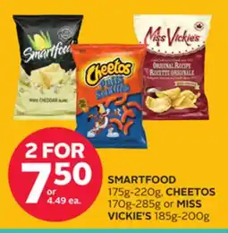 Rexall SMARTFOOD 175g-220g, CHEETOS 170g-285g or MISS VICKIE'S 185g-200g offer