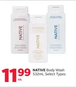 Rexall NATIVE Body Wash offer