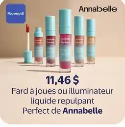 Walmart Fard à joues ou illuminateur liquide repulpant Perfect de Annabelle offer
