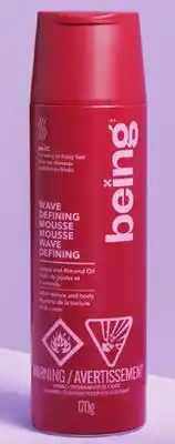 Walmart Mousse ou crème Being pour rehausser les boucles offer