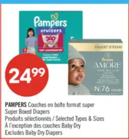 Pharmaprix PAMPERS Super Boxed Diapers offer
