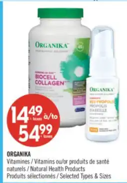 Pharmaprix ORGANIKA Vitamines ou produits de santé naturels offer