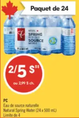 Pharmaprix PC Eau de source naturelle offer