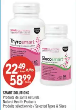 Pharmaprix SMART SOLUTIONS Natural Health Products offer