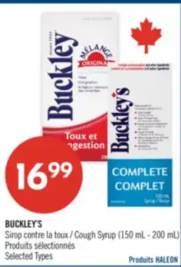 Pharmaprix BUCKLEY'S Cough Syrup offer