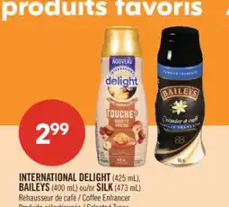 Pharmaprix INTERNATIONAL DELIGHT (425 mL), BAILEYS (400 mL) ou SILK (473 mL) Coffee Enhancer offer