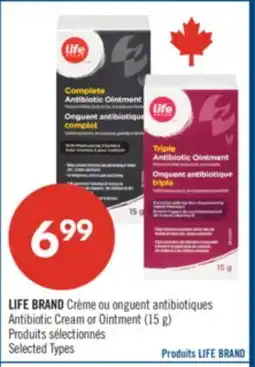 Pharmaprix LIFE BRAND Antibiotics Cream or Ointment offer