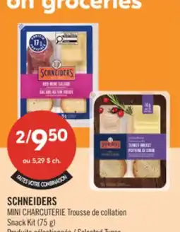 Pharmaprix SCHNEIDERS MINI CHARCUTERIE Snack Kit offer