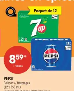 Pharmaprix PEPSI Beverages offer