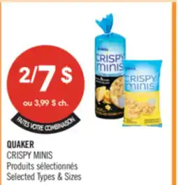 Pharmaprix QUAKER CRISPY MINIS offer