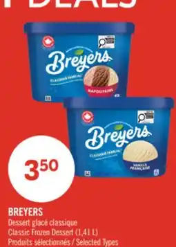 Pharmaprix BREYERS Classic Frozen Dessert offer