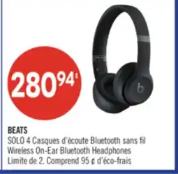 Pharmaprix BEATS SOLO Wireless On-Ear Bluetooth Headphones offer