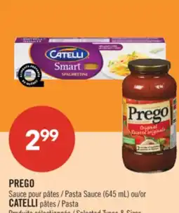 Pharmaprix PREGO Pasta Sauce (645 ml) at CATELLI Pasta offer