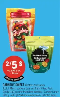 Pharmaprix CARNABY SWEET Scotch Mints, Hard Fruit Candy (180 g) or Gummy Candy (300 g - 400 g) offer