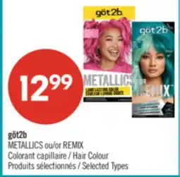 Pharmaprix göt2b METALLICS ou REMIX Colorant capillaire offer