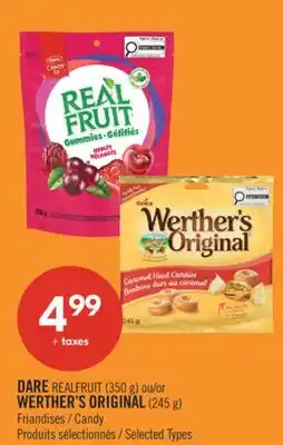 Pharmaprix DARE REALFRUIT (350 g) or WERTHER'S ORIGINAL (245 g) Candy offer