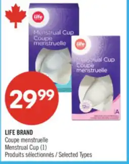 Pharmaprix LIFE BRAND Menstrual Cup offer