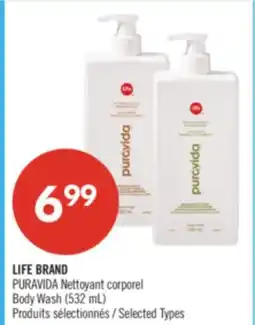 Pharmaprix LIFE BRAND PURAVIDA Nettoyant corporel offer