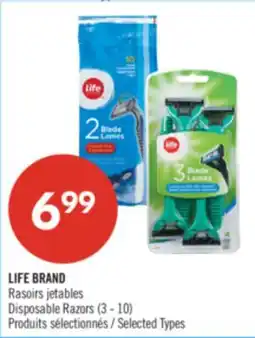 Pharmaprix LIFE BRAND Disposable Razors offer